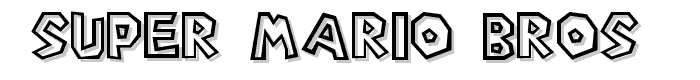Super Mario Bros. font